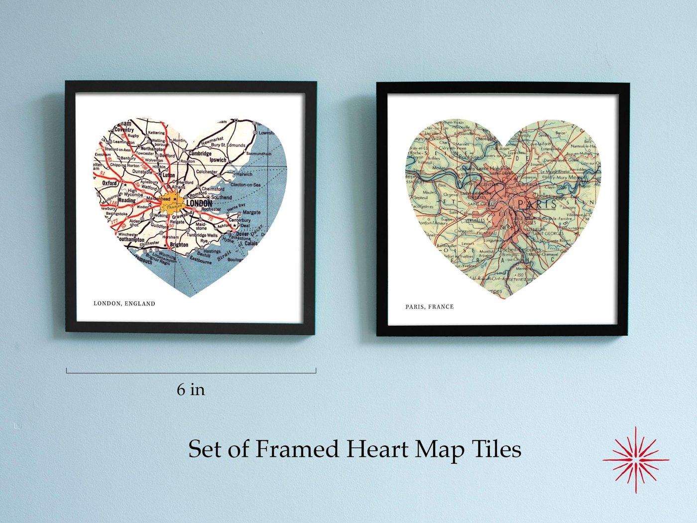Heart Map Tile Set