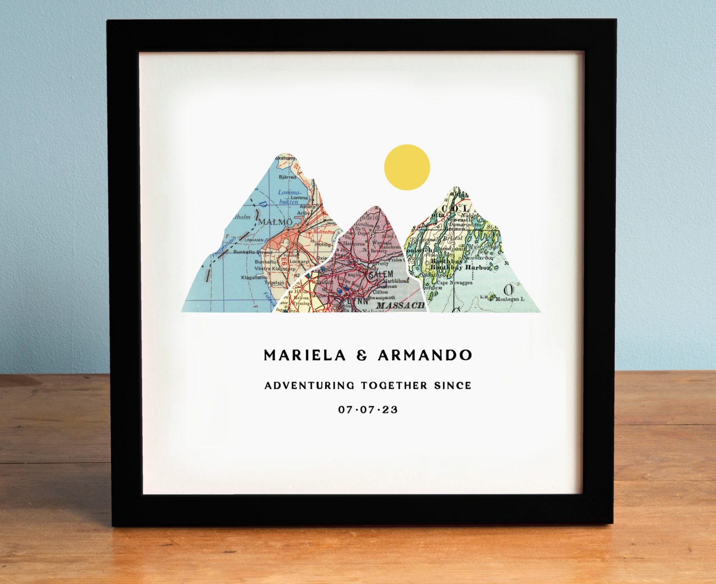 Adventure Together™ 3-5 Map Natural Mountain Print